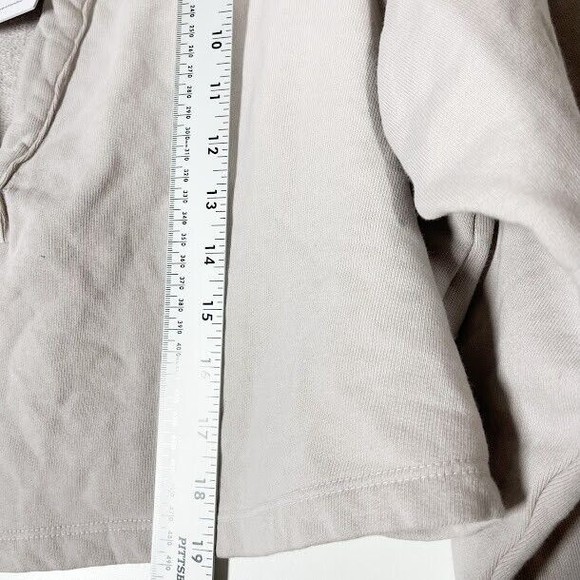 Lovers +‎ Friends Womens Tan Deep V Neck Pullover Cropped Sweatshirt Size XS NWT - Picture 6 of 12